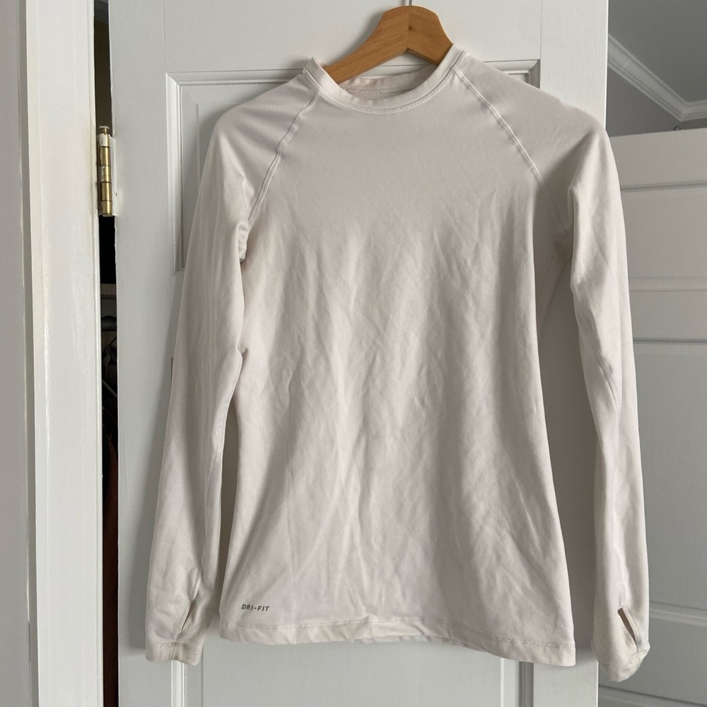 White Nike shirt
